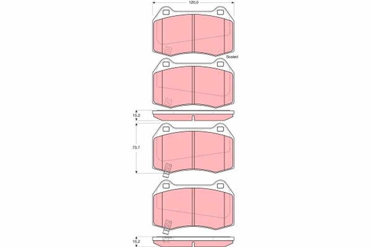 Set placute frana