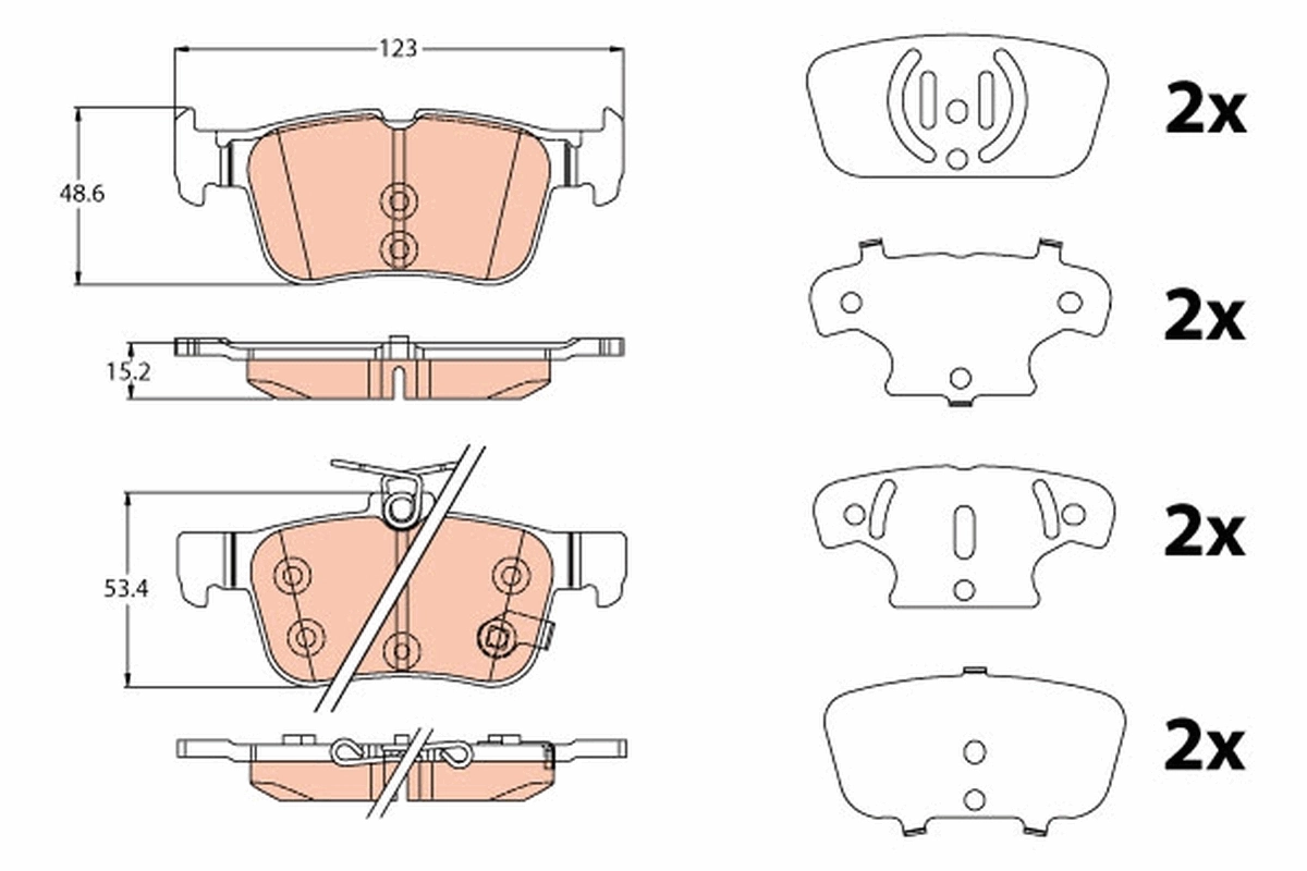 Set placute frana