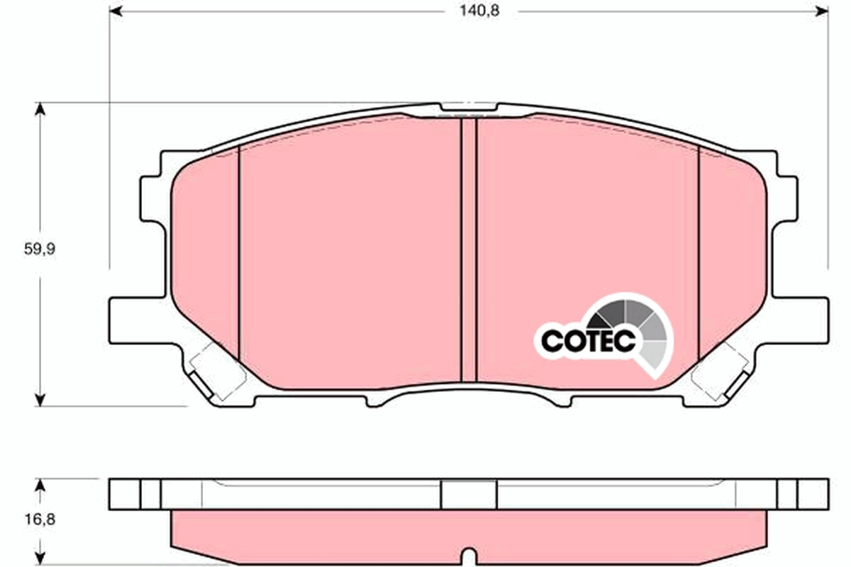Set placute frana