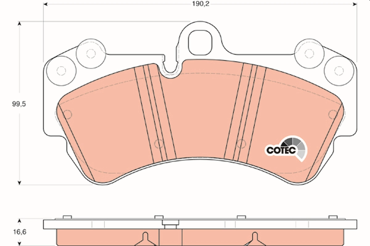 Set placute frana