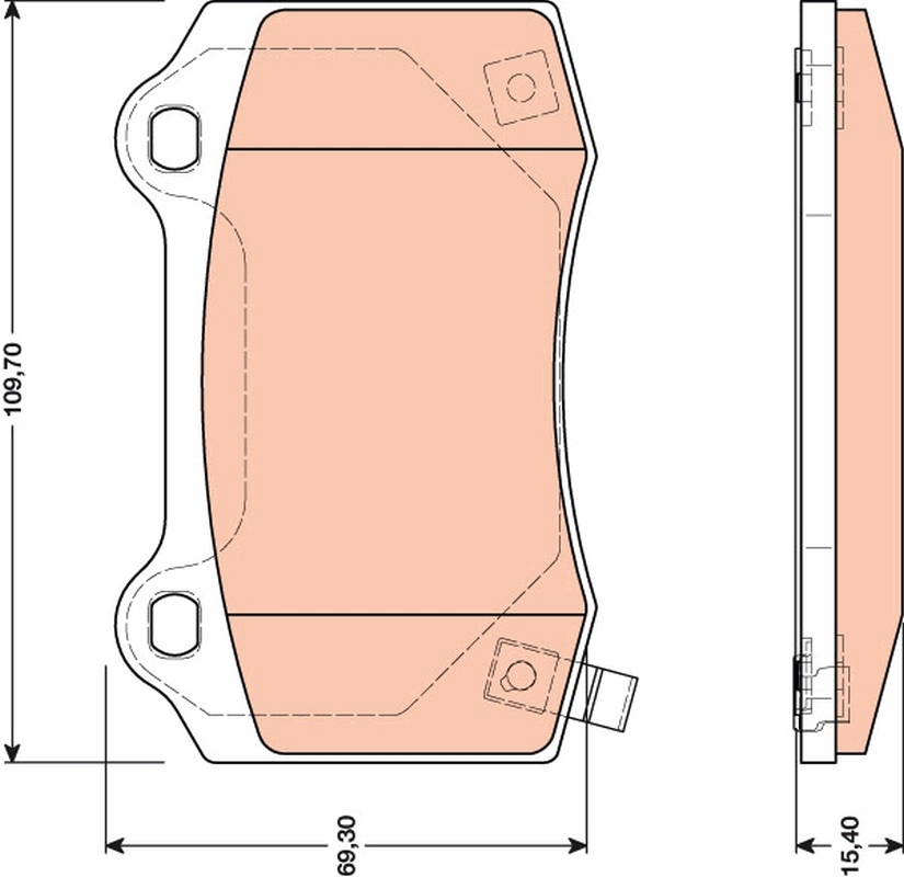 Set placute frana