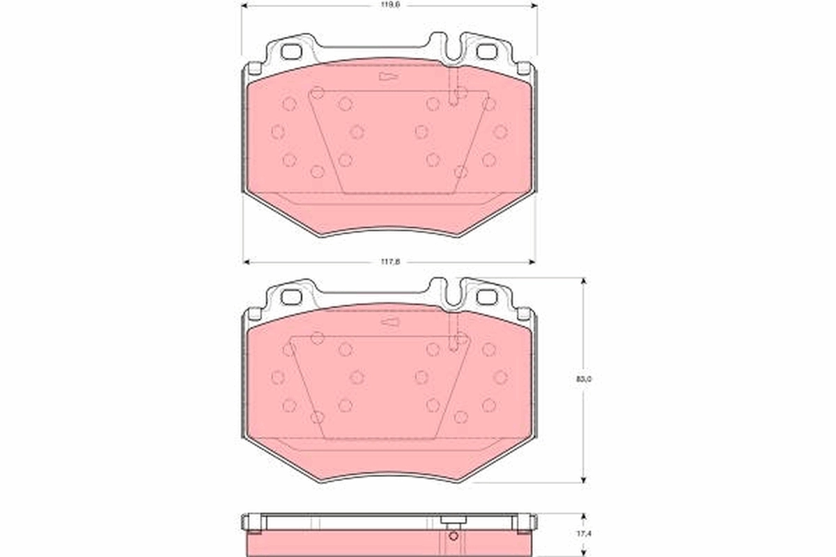 Set placute frana
