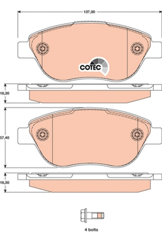 Set placute frana