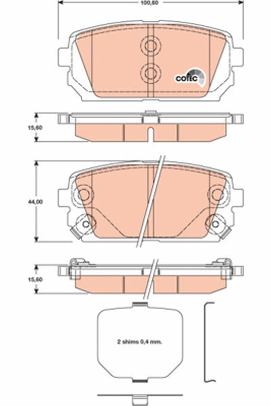 Set placute frana