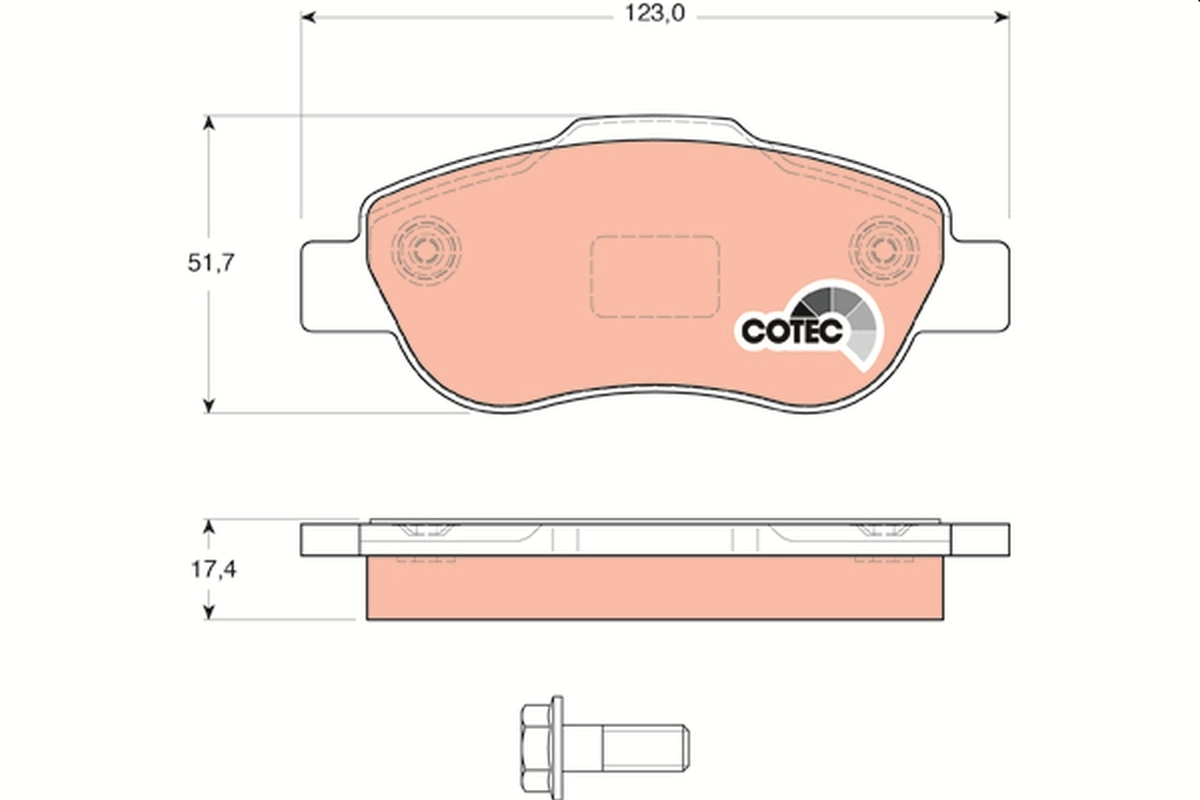 Set placute frana