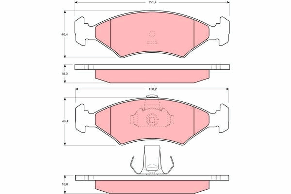 Set placute frana