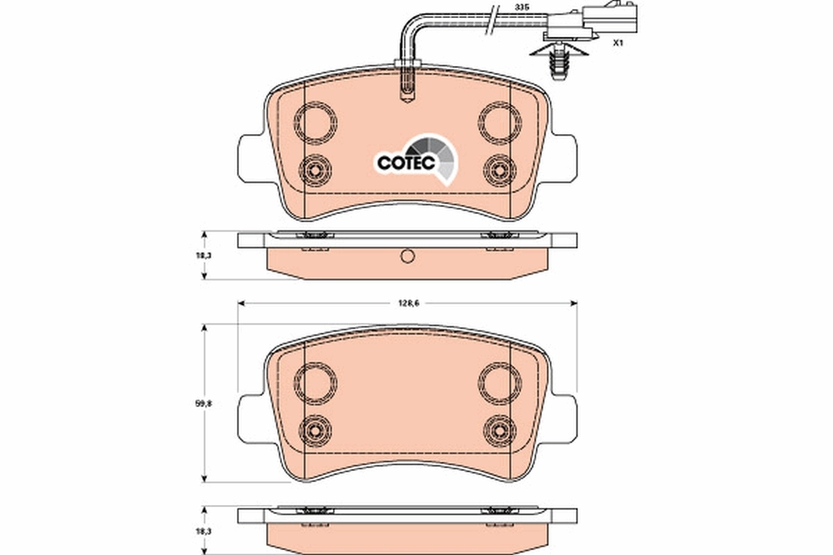 Set placute frana
