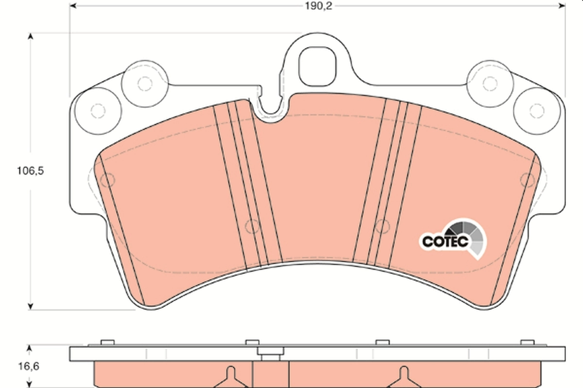 Set placute frana