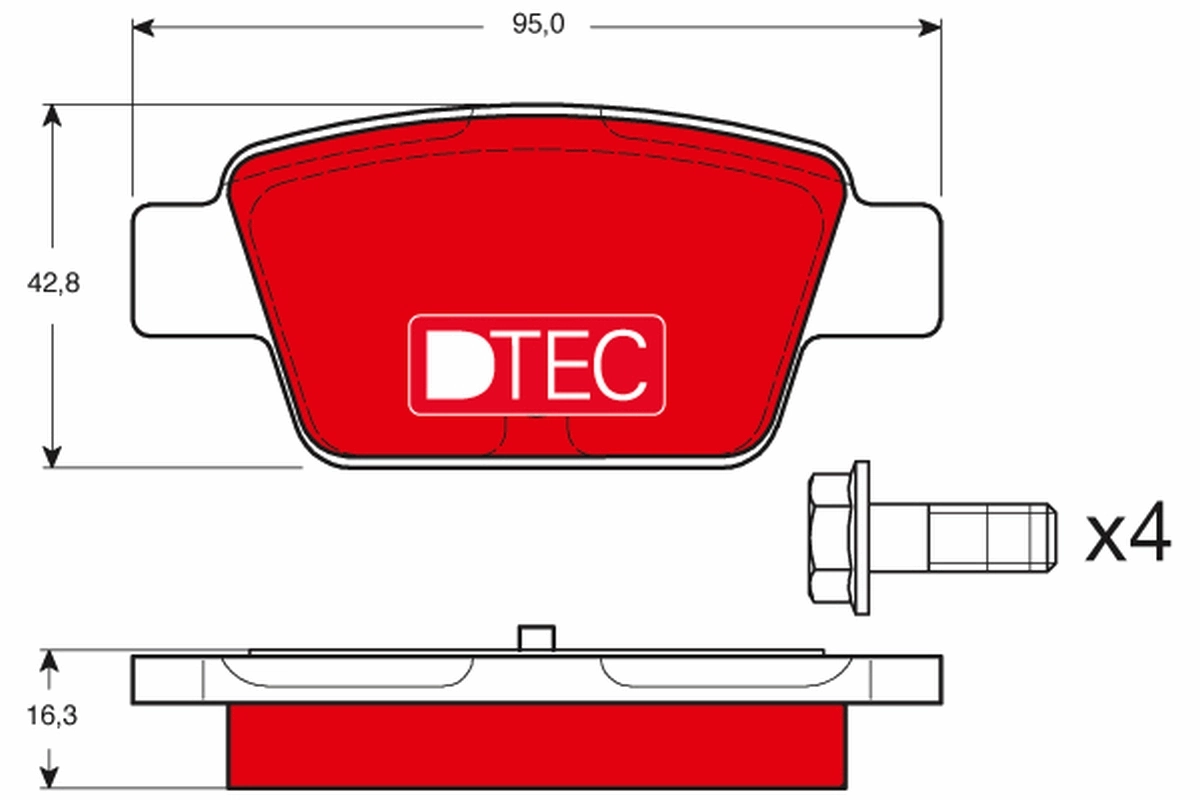 Set placute frana