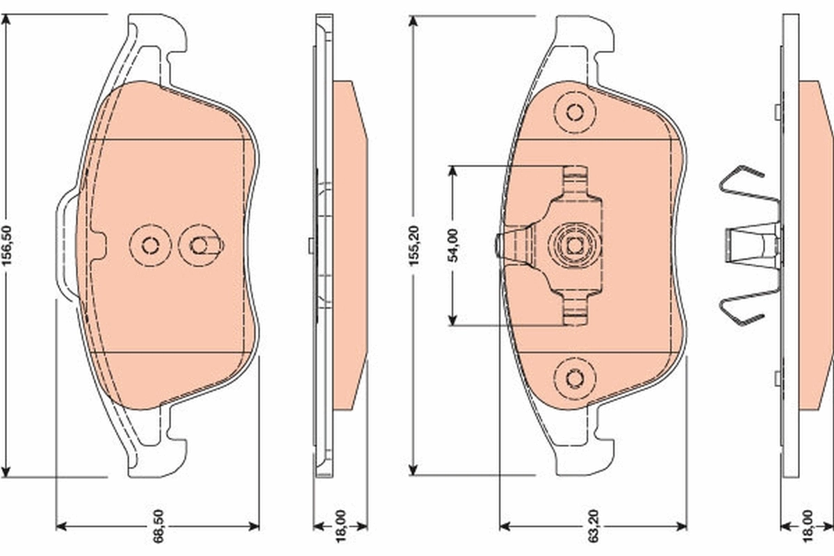 Set placute frana