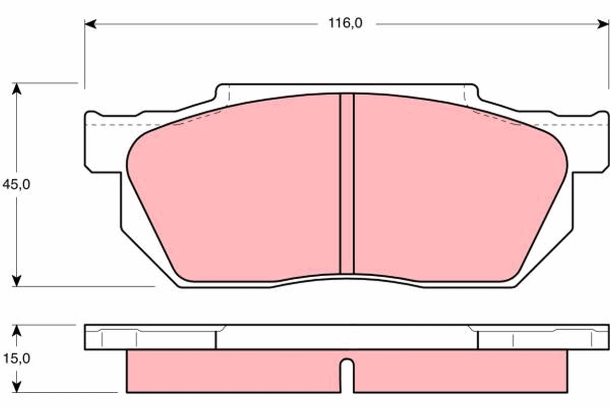 Set placute frana
