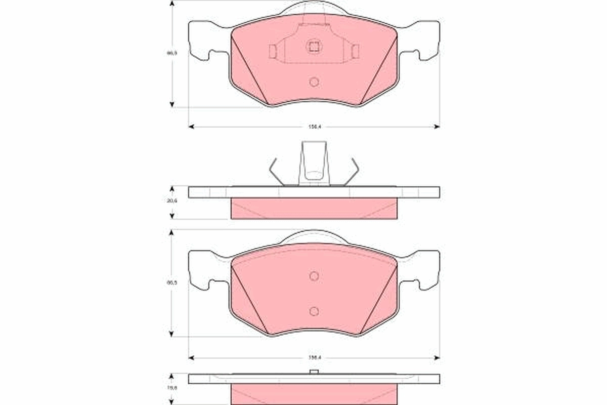 Set placute frana