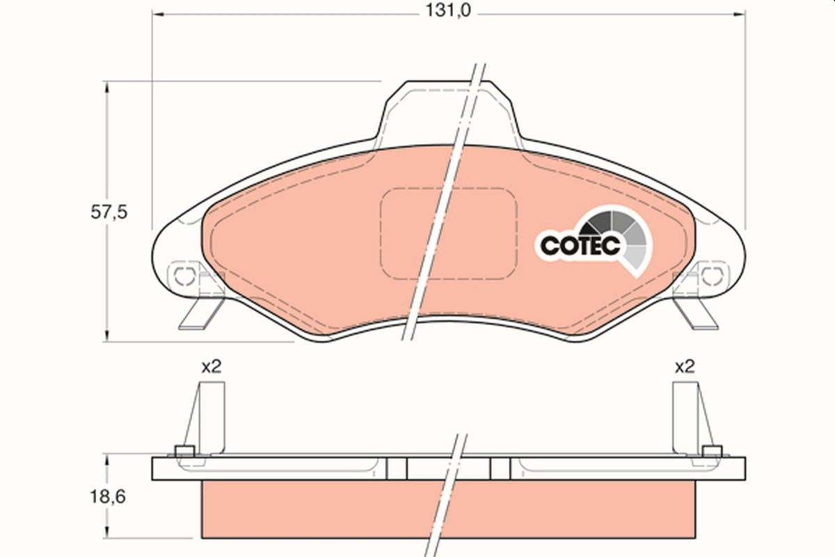 Set placute frana