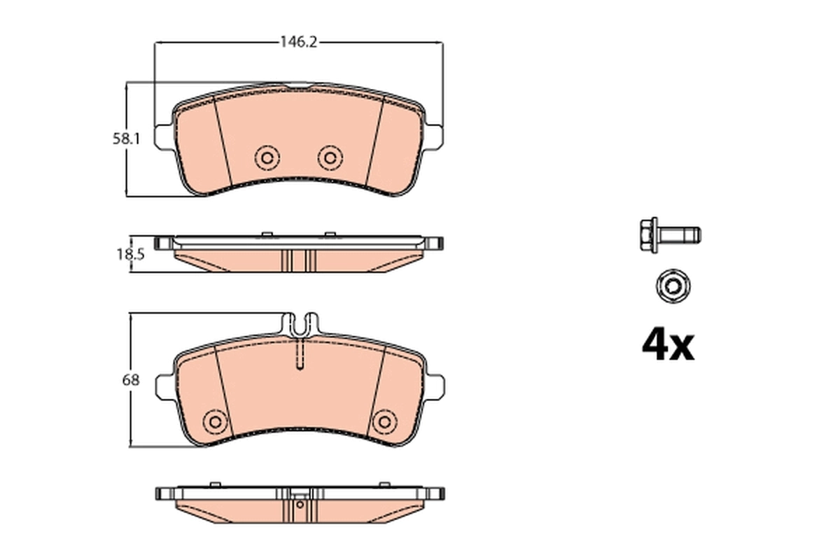Set placute frana