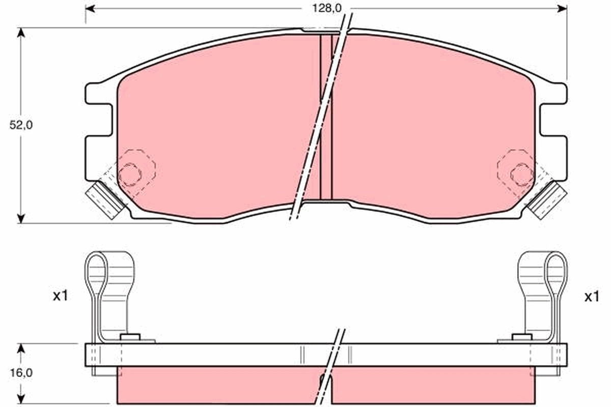 Set placute frana