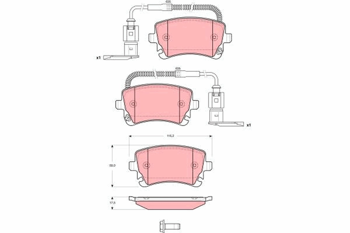 Set placute frana