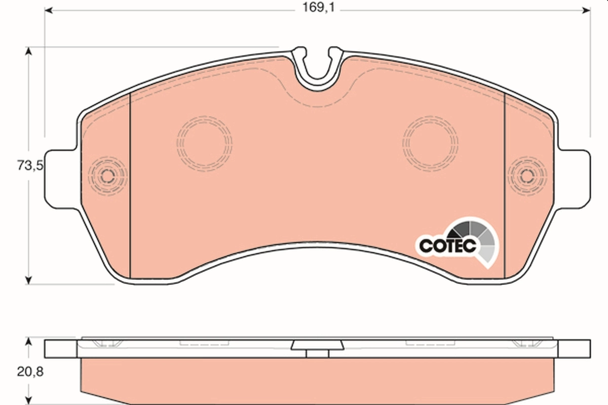 Set placute frana