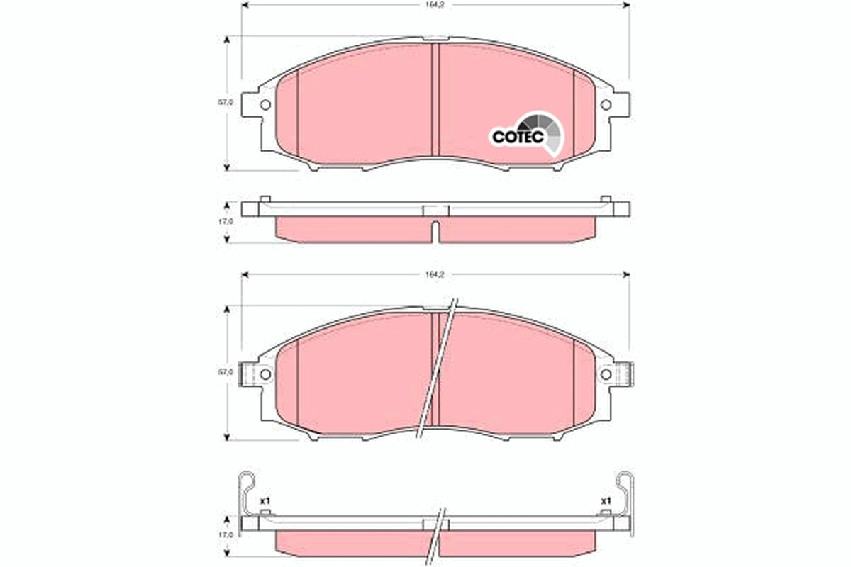 Set placute frana