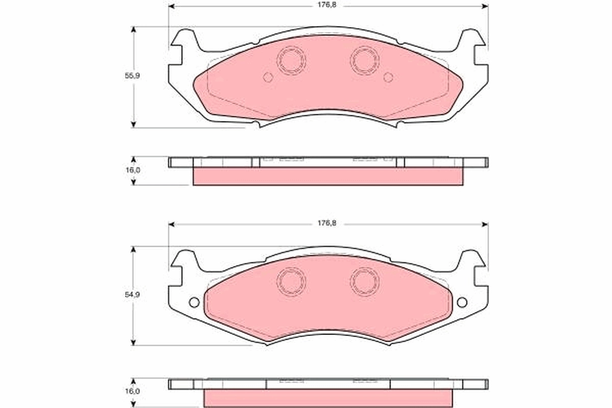 Set placute frana