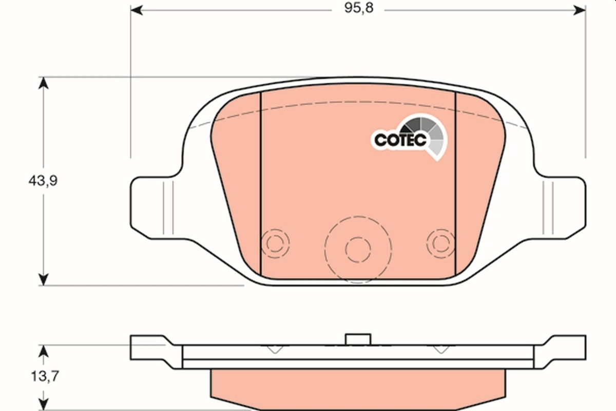 Set placute frana