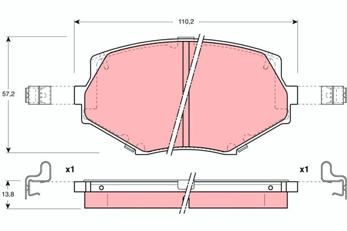 Set placute frana
