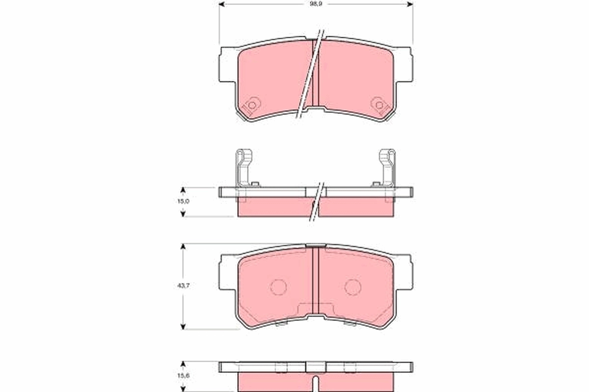 Set placute frana