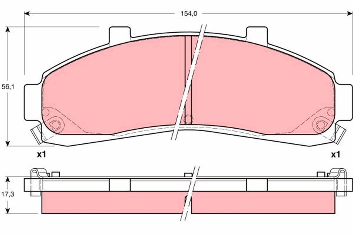 Set placute frana