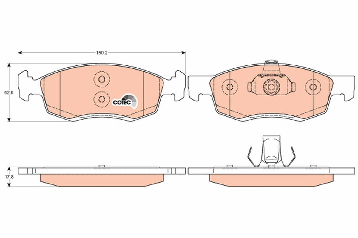 Set placute frana