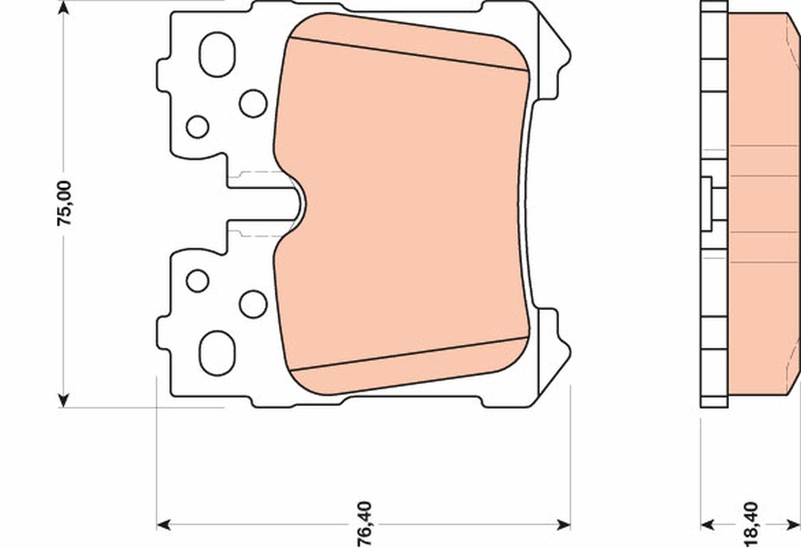 Set placute frana