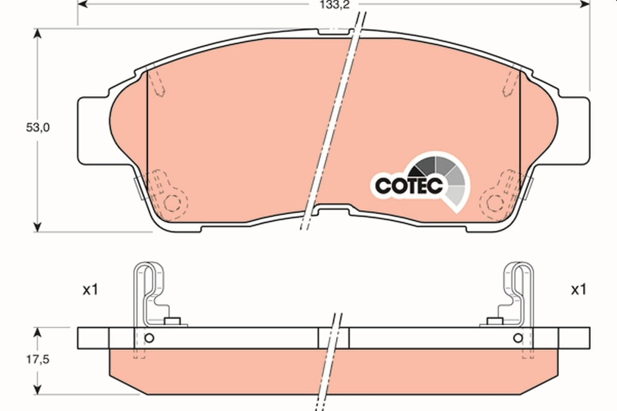 Set placute frana