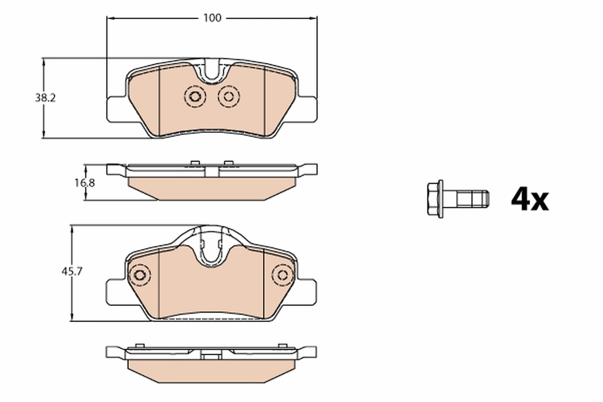 Set placute frana