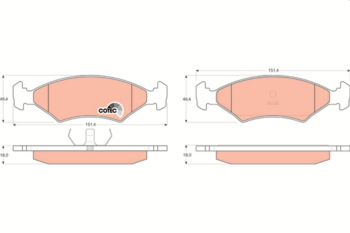 Set placute frana