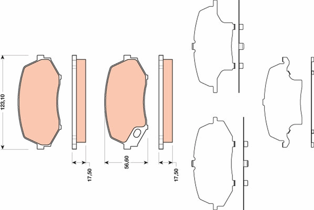 Set placute frana