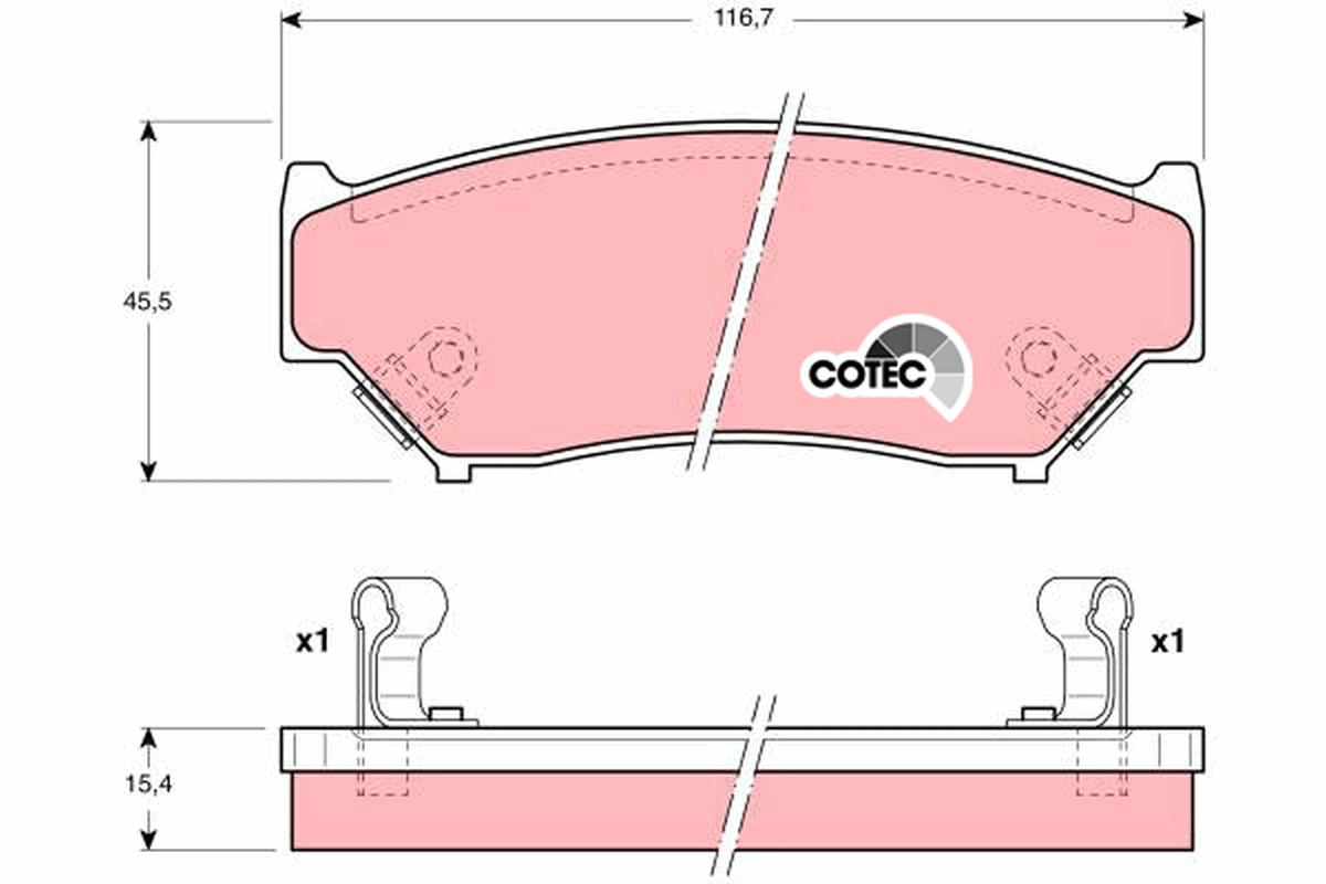 Set placute frana