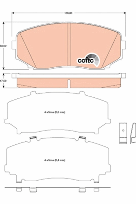 Set placute frana