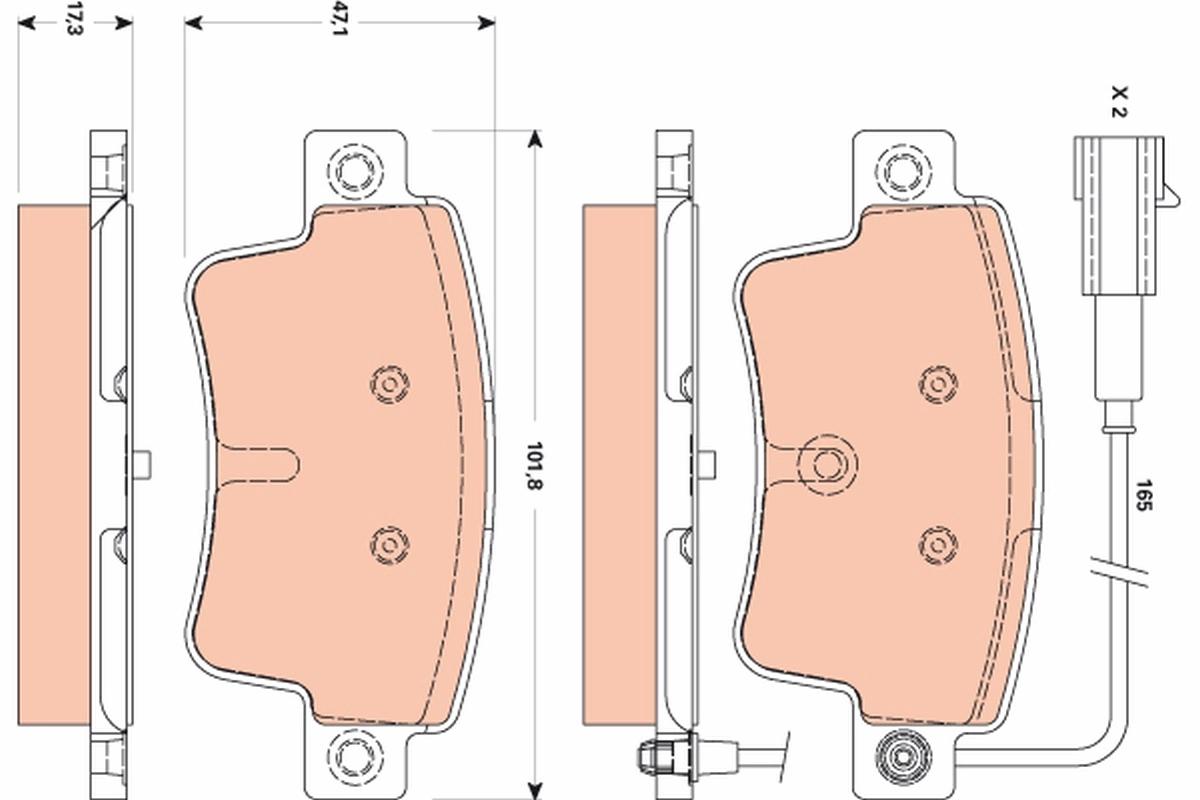 Set placute frana