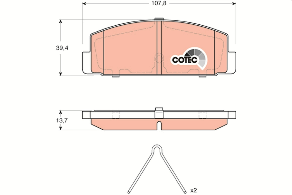 Set placute frana