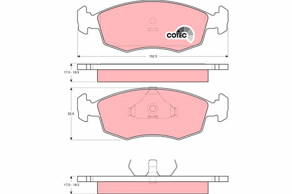 Set placute frana