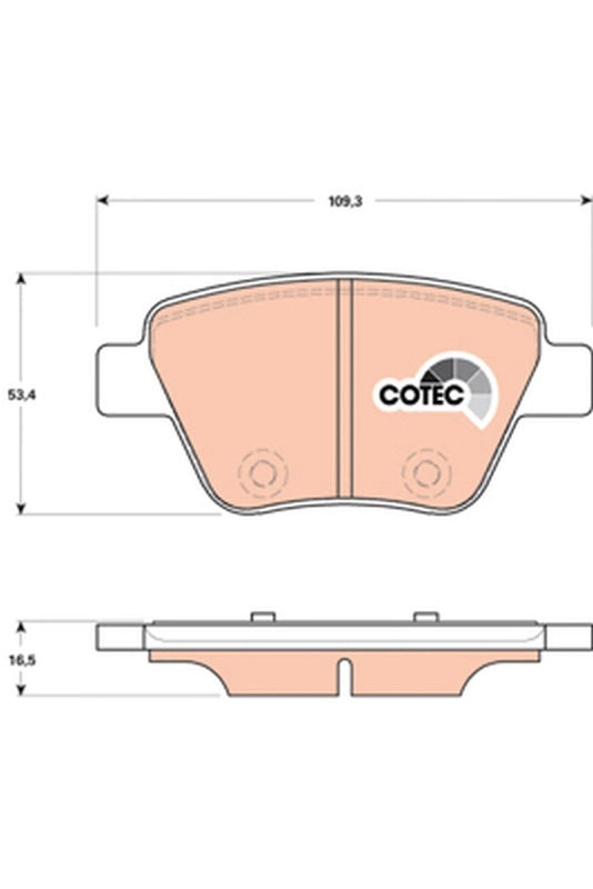 Set placute frana