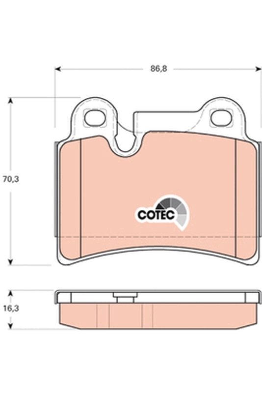 Set placute frana