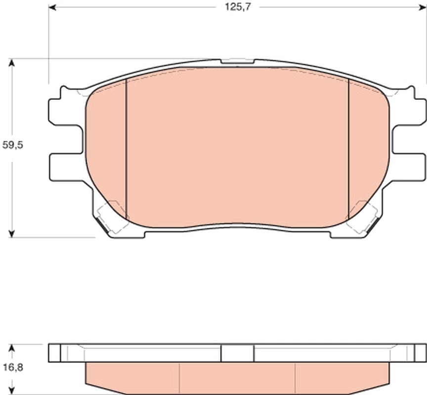 Set placute frana