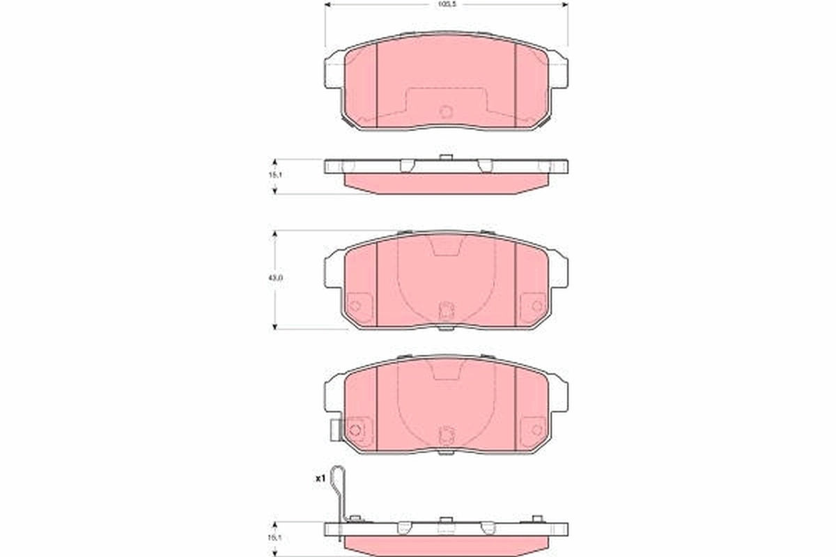 Set placute frana