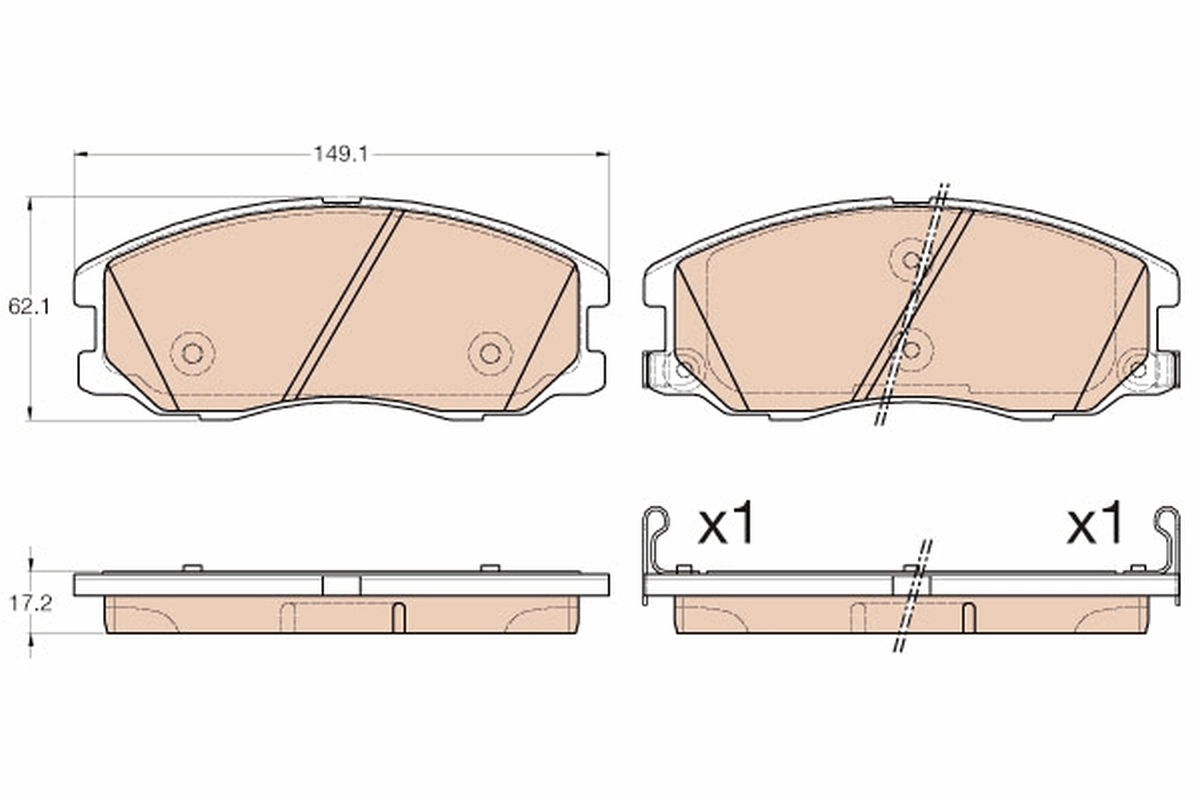 Set placute frana