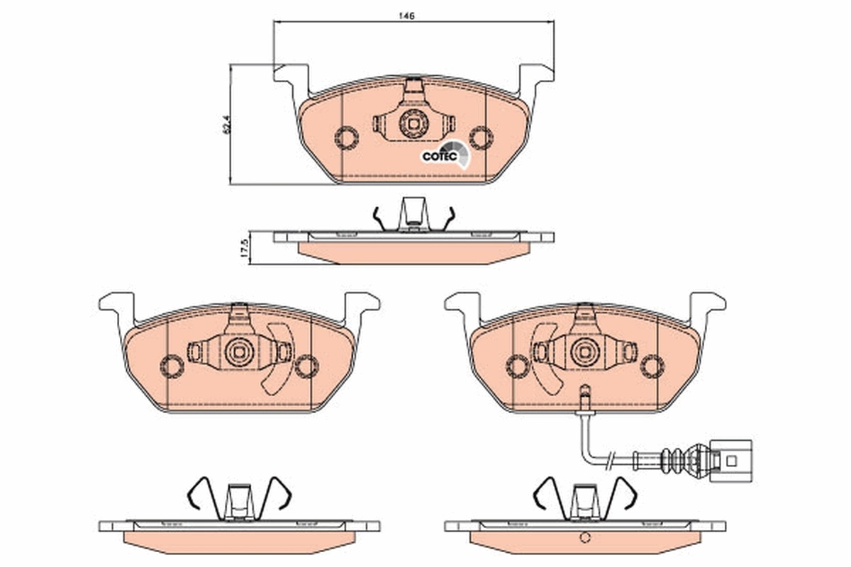 Set placute frana
