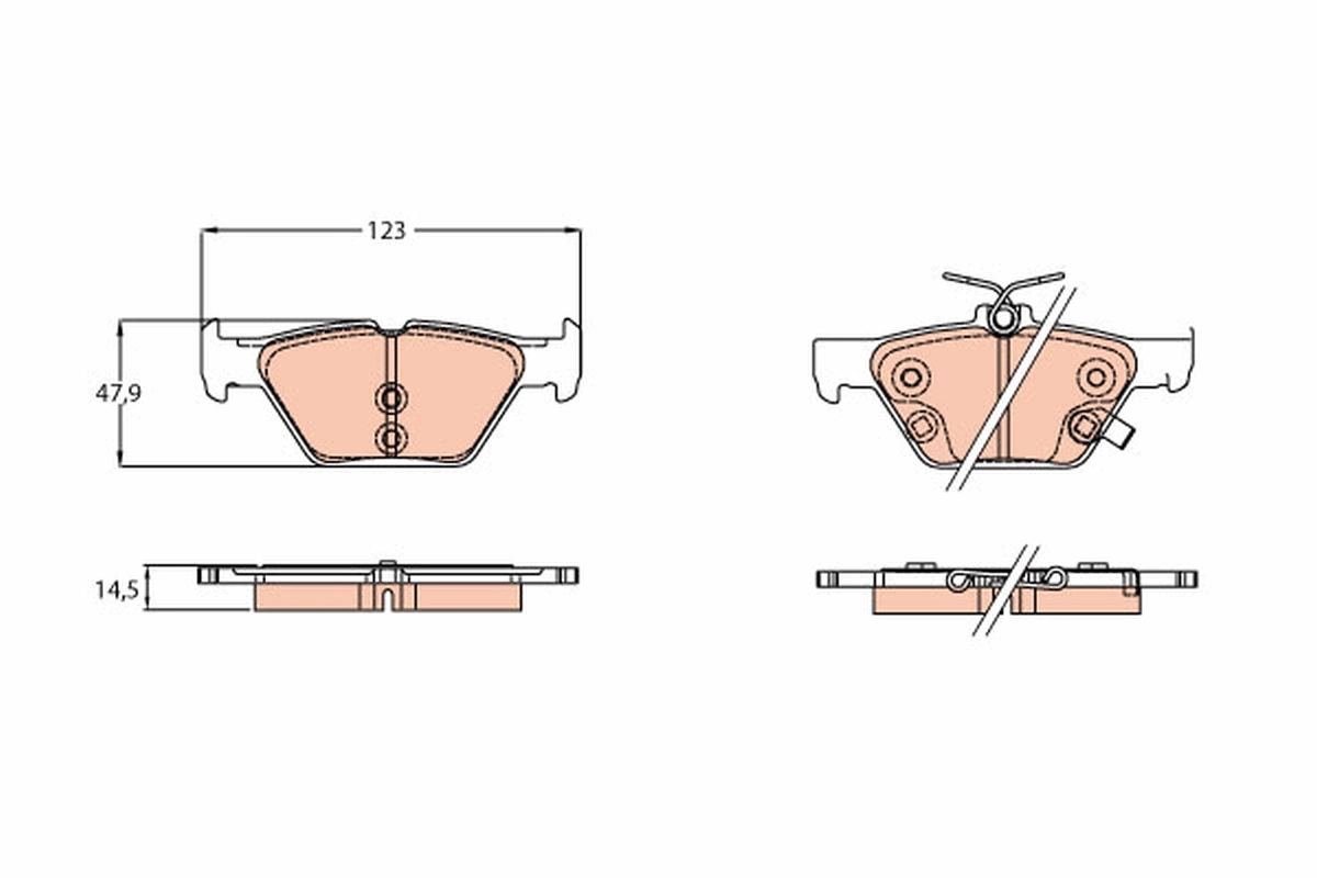 Set placute frana