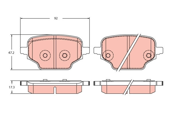 Set placute frana