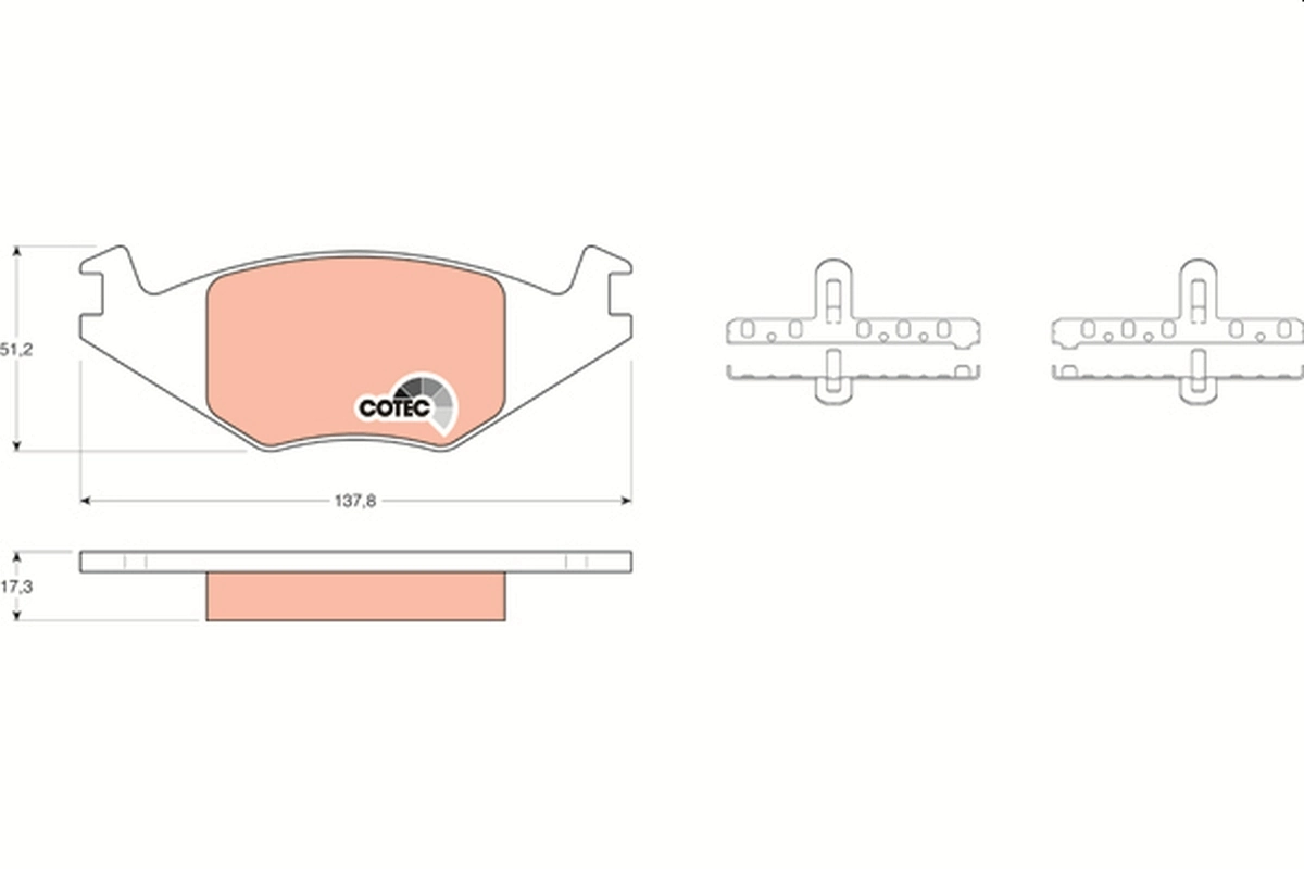 Set placute frana