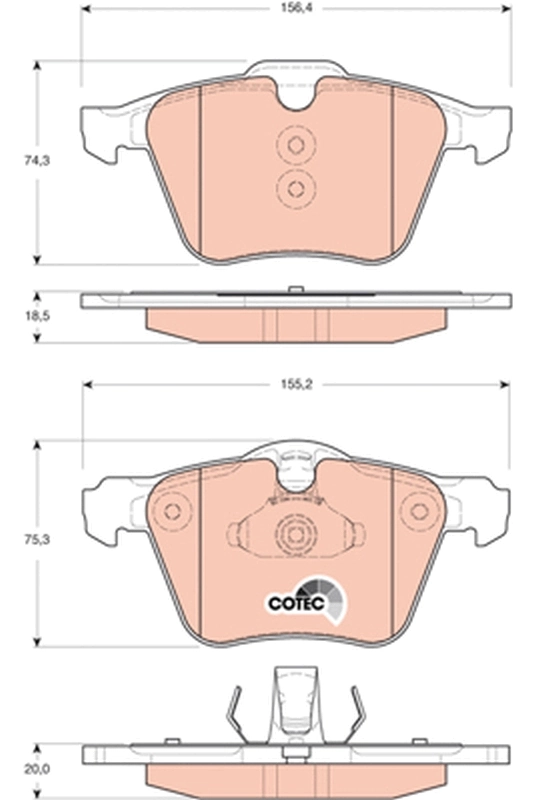 Set placute frana