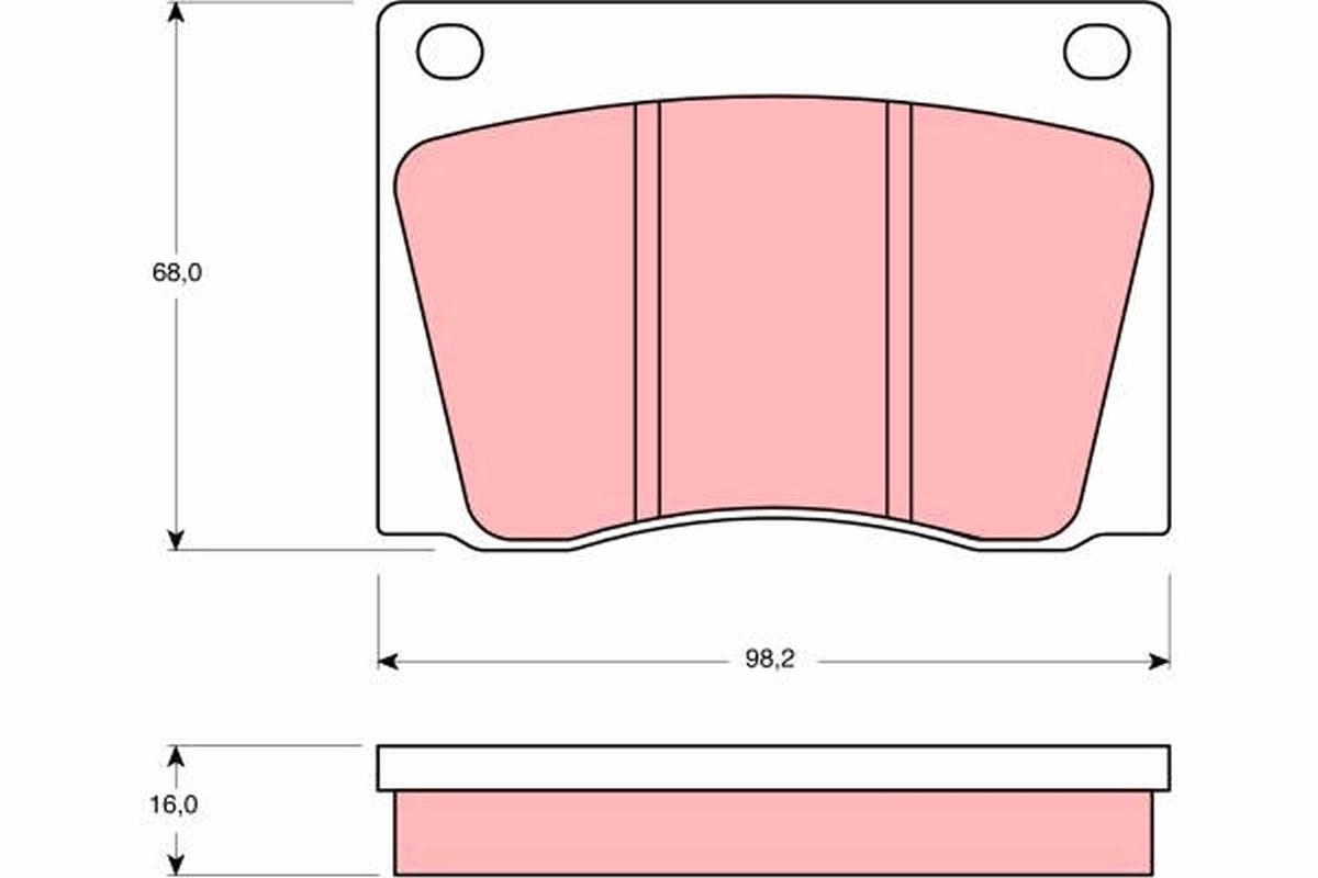 Set placute frana