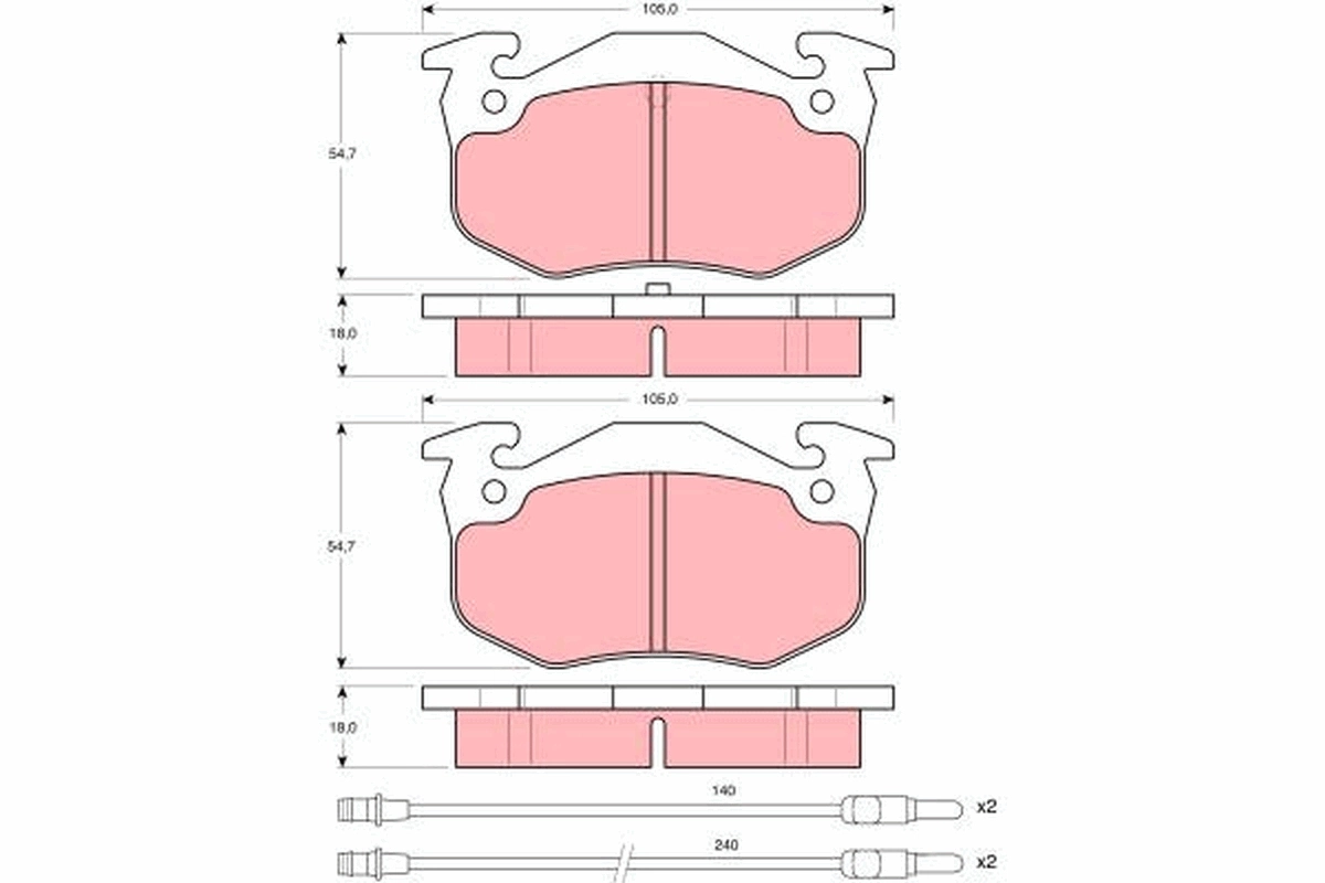 Set placute frana